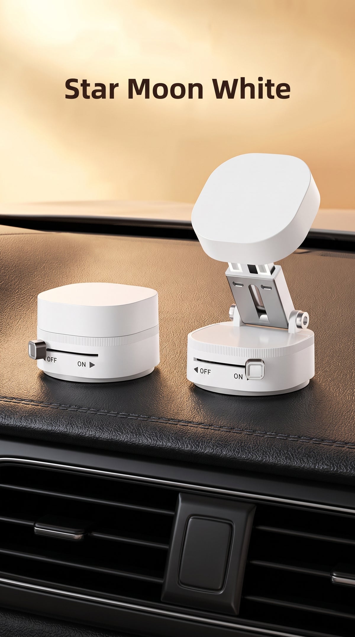 JAE's Magnetic Foldable Car Phone Holder with Suction Cup