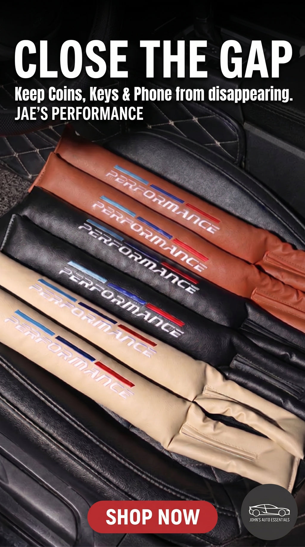 JAE's Performance Car Seat Gap Filler Strip to Stop Dropped Items