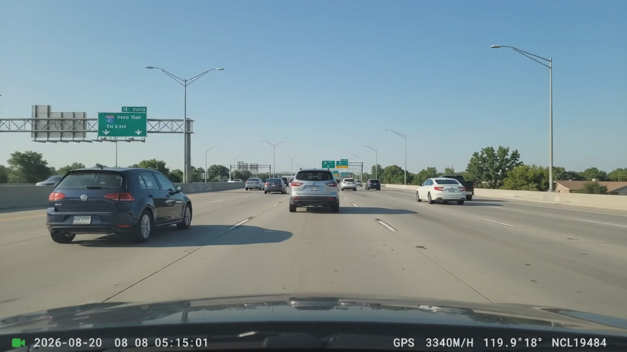 1080P Dashcam - 4 Lenses, Front, Rear, Left and Right.