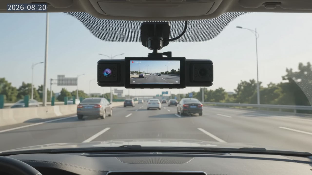 1080P Dashcam - 4 Lenses, Front, Rear, Left and Right.